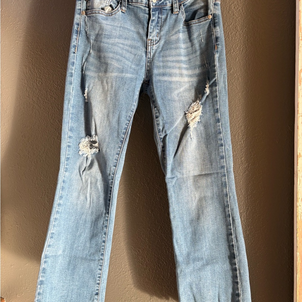 Judy Blue relaxed cropped flare jeans